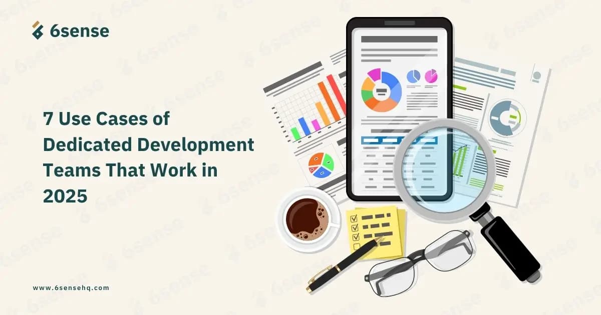feature image of use cases of dedicated development team that works 