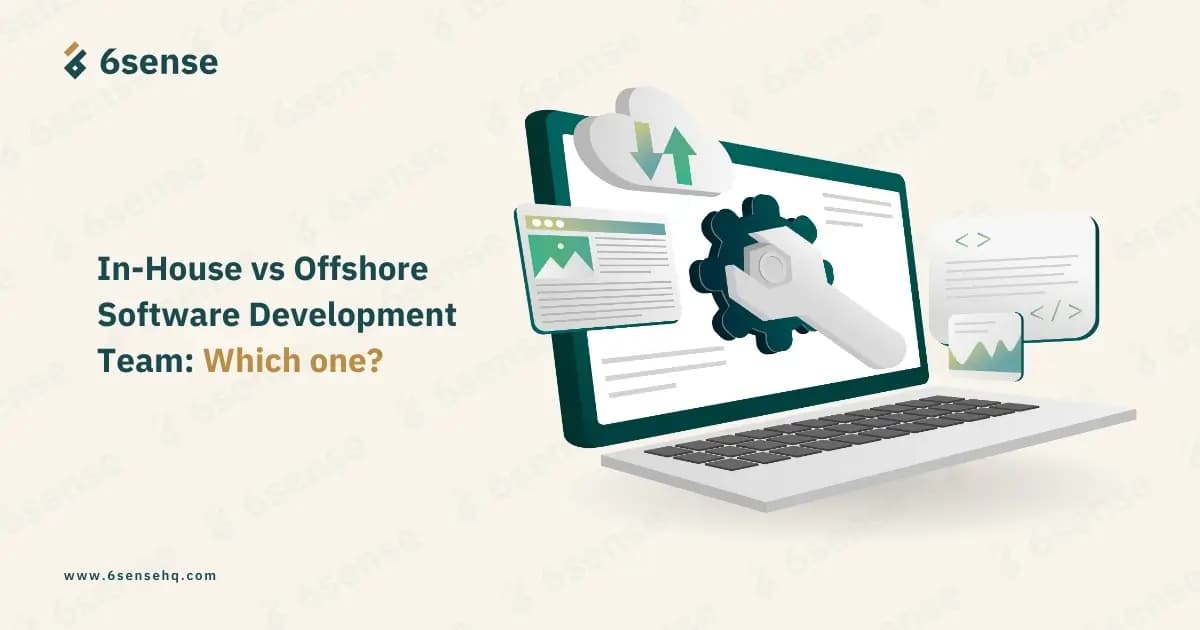 feature image of in-house vs offshore software development team